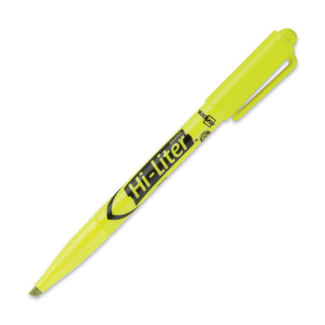 Avery® Hi-liter Pen-style Highlighters, Fluorescent Yellow Ink, Chisel Tip, Yellow-black Barrel, Dozen freeshipping - TVN Wholesale